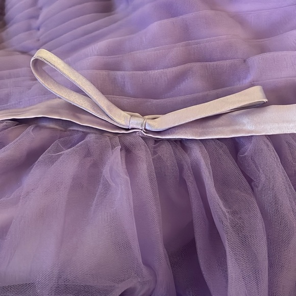 Women’s tulle spaghetti strep tea length dress - Picture 7 of 7